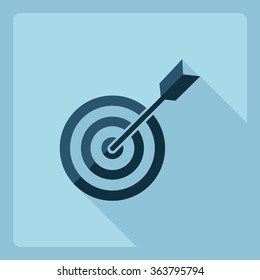 Flat modern design with shadow  Icon target
