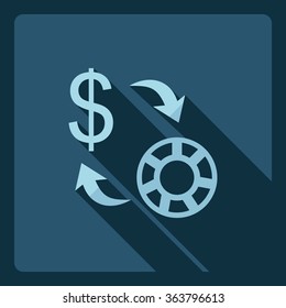 Flat modern design with shadow  Icon chips