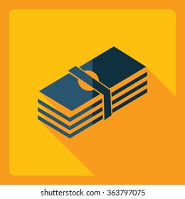 Flat modern design with shadow  Icon Casino Jackpot