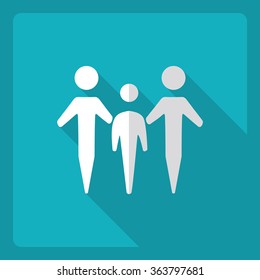 Flat modern design with shadow  Icon business