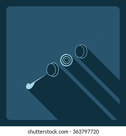 Flat modern design with shadow  Icon marshmallow