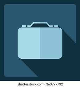 Flat modern design with shadow  Icon case
