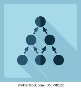 Flat modern design with shadow  Icon career
