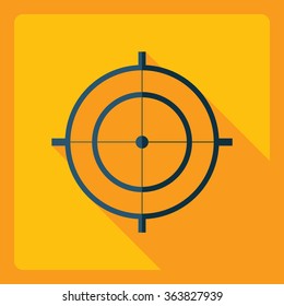 Flat modern design with shadow  Icon sight