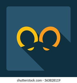 Flat modern design with shadow Icon  trace