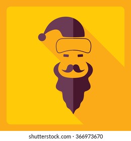 Flat modern design with shadow  Icon Christmas mask