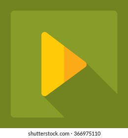 Flat modern design with shadow Icon  arrow