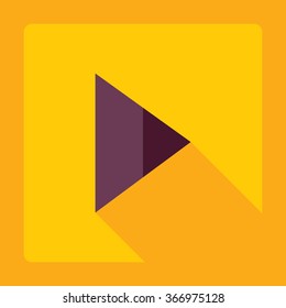 Flat modern design with shadow Icon  arrow