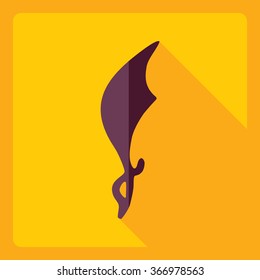 Flat modern design with shadow  Icon sword