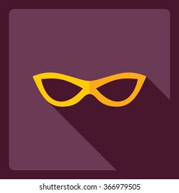 Flat modern design with shadow  Icon mask