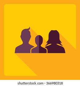 Flat modern design with shadow  Icon family