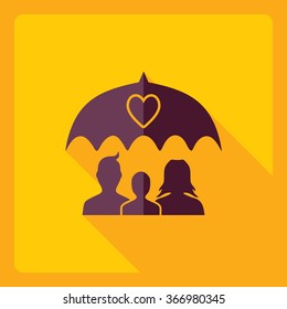 Flat modern design with shadow  Icon family