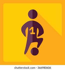 Flat modern design with shadow  Icon Sport