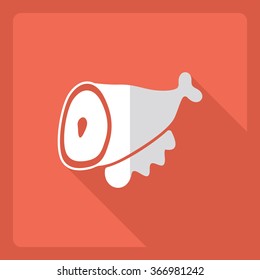 Flat modern design with shadow  Icon gammon