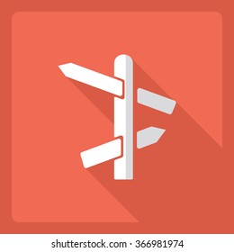 Flat modern design with shadow  Icon pointer