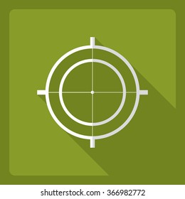 Flat modern design with shadow  Icon sight