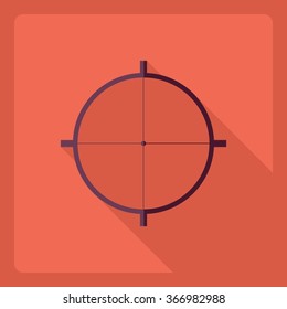 Flat modern design with shadow  Icon sight