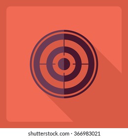 Flat modern design with shadow  Icon sight