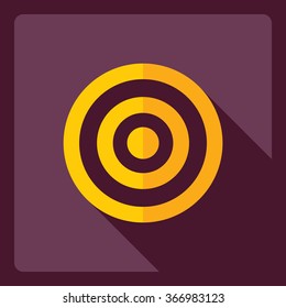 Flat modern design with shadow  Icon target
