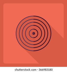 Flat modern design with shadow  Icon target