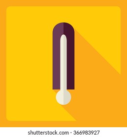 Flat modern design with shadow  Icon thermometer
