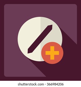 Flat modern design with shadow  Icon pills