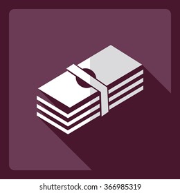 Flat modern design with shadow  Icon Casino Jackpot