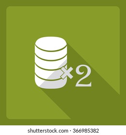 Flat modern design with shadow  Icon chips