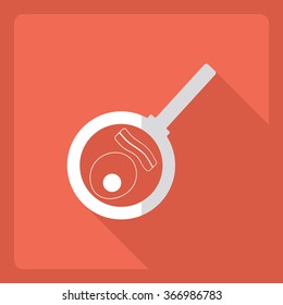Flat modern design with shadow  Icon egg