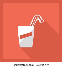 Flat modern design with shadow  Icon 