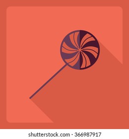 Flat modern design with shadow  Icon candy
