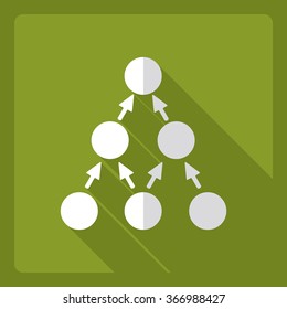 Flat modern design with shadow  Icon career