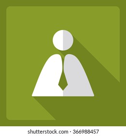 Flat modern design with shadow  Icon businessman