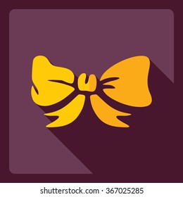Flat modern design with shadow  Icon Christmas decoration