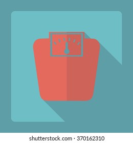 Flat modern design with shadow  Icon scales