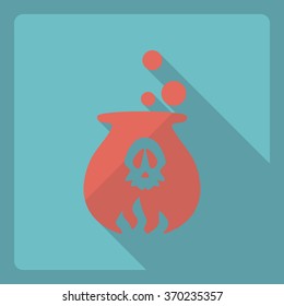 Flat modern design with shadow  Icon potion