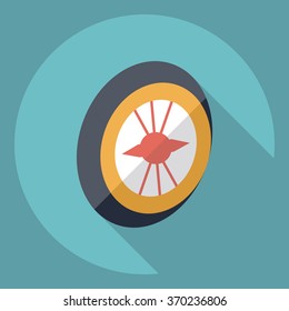 Flat modern design with shadow  Icon Rim