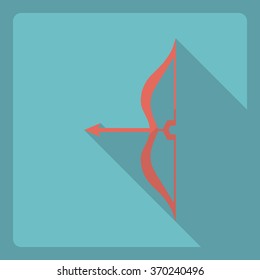 Flat modern design with shadow  Icon bow