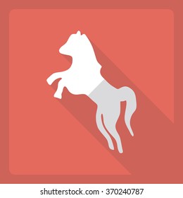 Flat modern design with shadow  Icon medieval