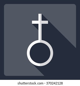 Flat modern design with shadow  Icon masculine feminine