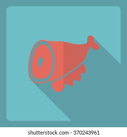 Flat modern design with shadow  Icon gammon