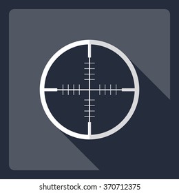 Flat modern design with shadow  Icon sight