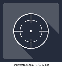Flat modern design with shadow  Icon sight