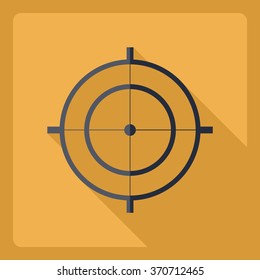Flat modern design with shadow  Icon sight