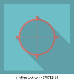 Flat modern design with shadow  Icon sight