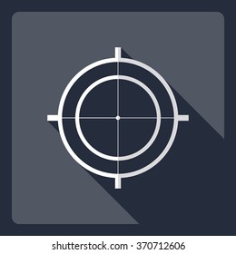 Flat modern design with shadow  Icon sight
