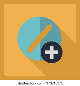 Flat modern design with shadow  Icon pills
