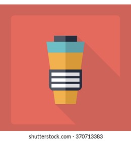 Flat modern design with shadow Icon tumbler