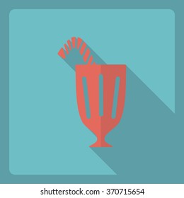 Flat modern design with shadow  Icon lemonade