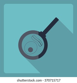Flat modern design with shadow  Icon egg